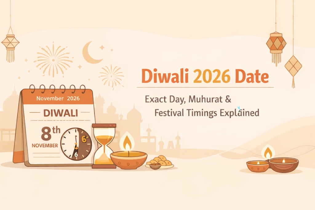 Diwali date and time 2026