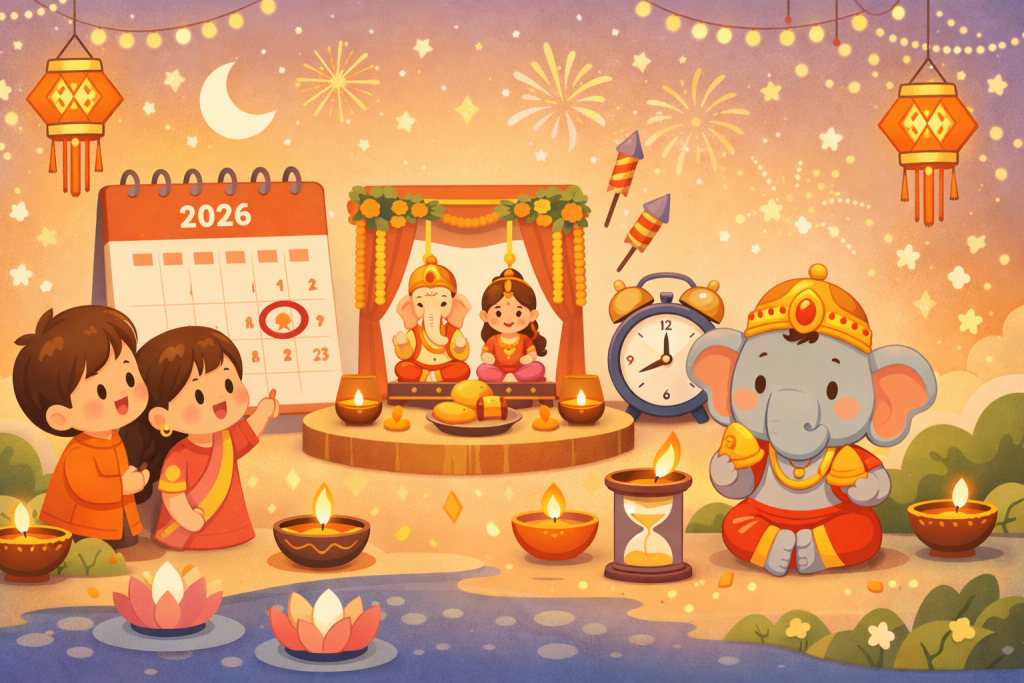 Diwali date and time 2026